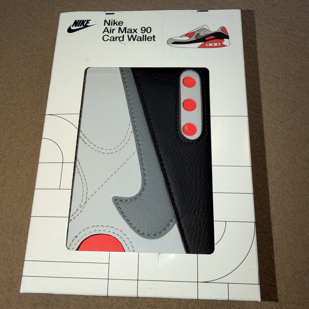 Nike Unisex Icon Air Max 90 Card Wallet Infrared/gray